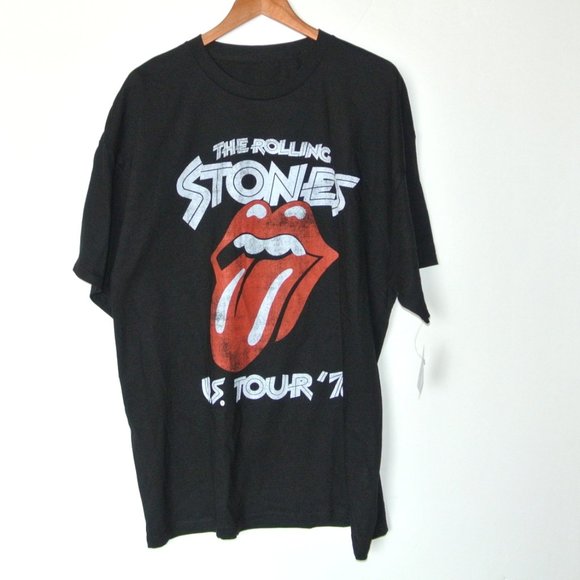 Rolling Stones US Tour 1978 Men's Black T-Shirt - Picture 3 of 6